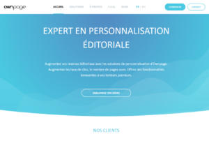 Ownpage expert en personnalisation éditoriale
