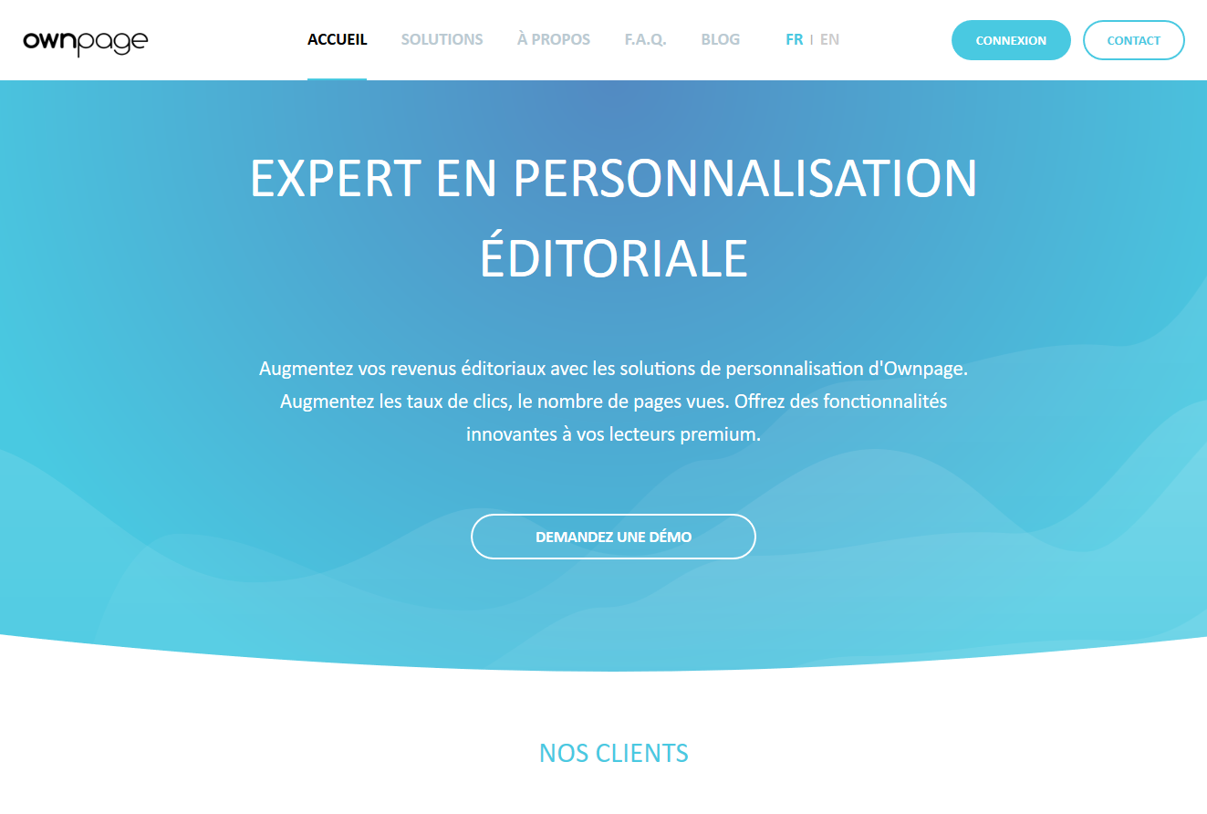 Ownpage expert en personnalisation éditoriale